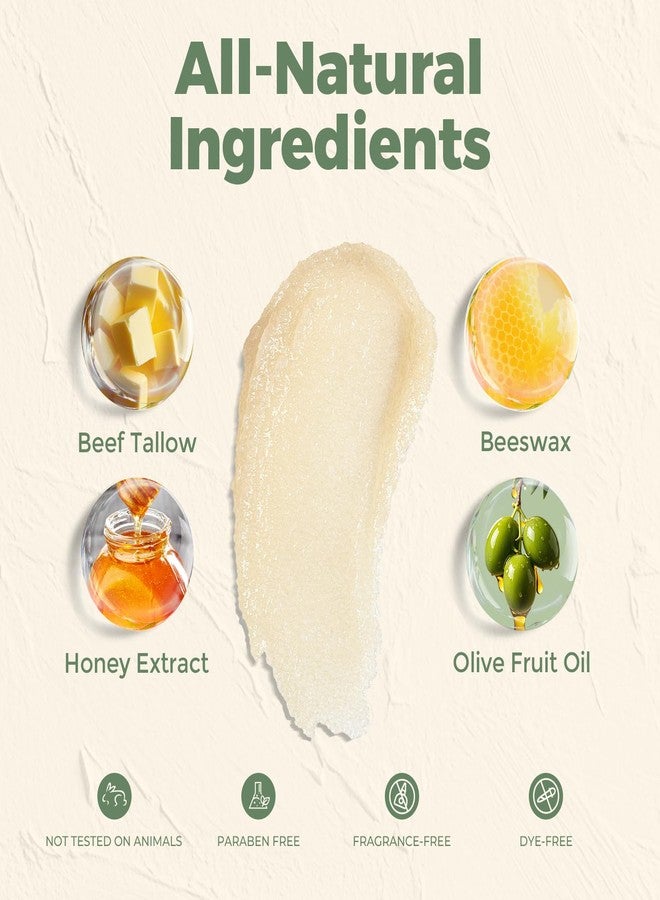 SAISZE Beef Tallow for Skin, Tallow and Honey Balm, 100% Grass Fed Beef Natural Moisturizer for Face, Dry Skin, 4oz - Image 4